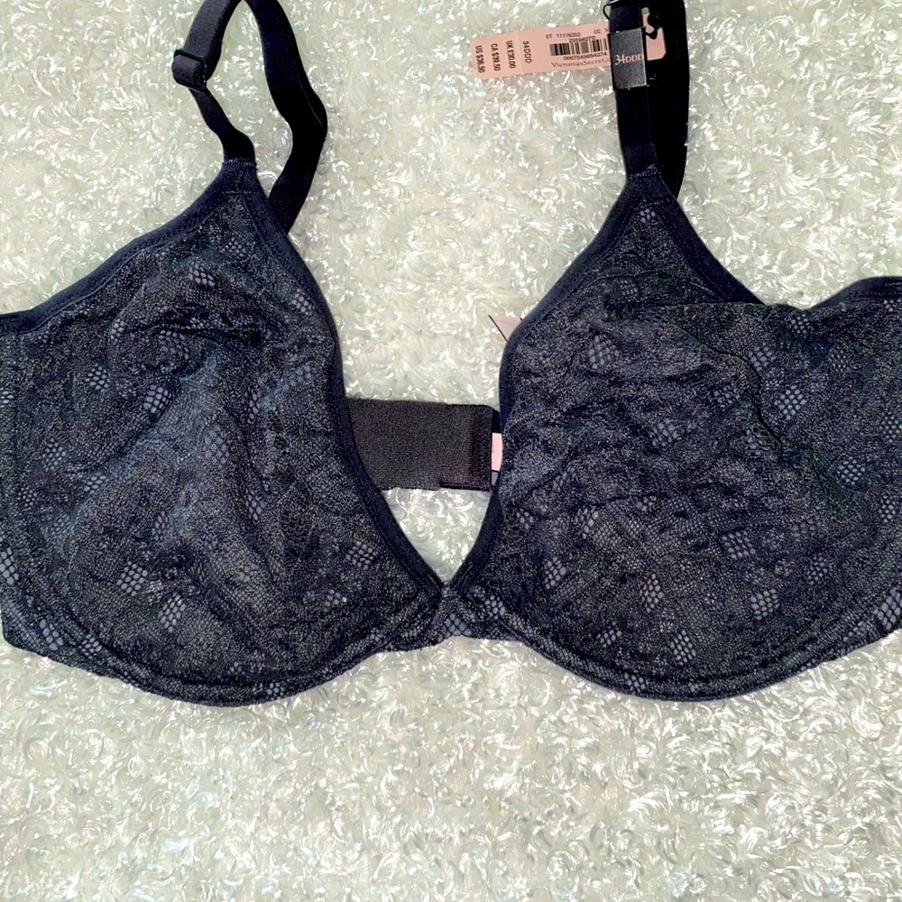 Victoria secret black lace bra